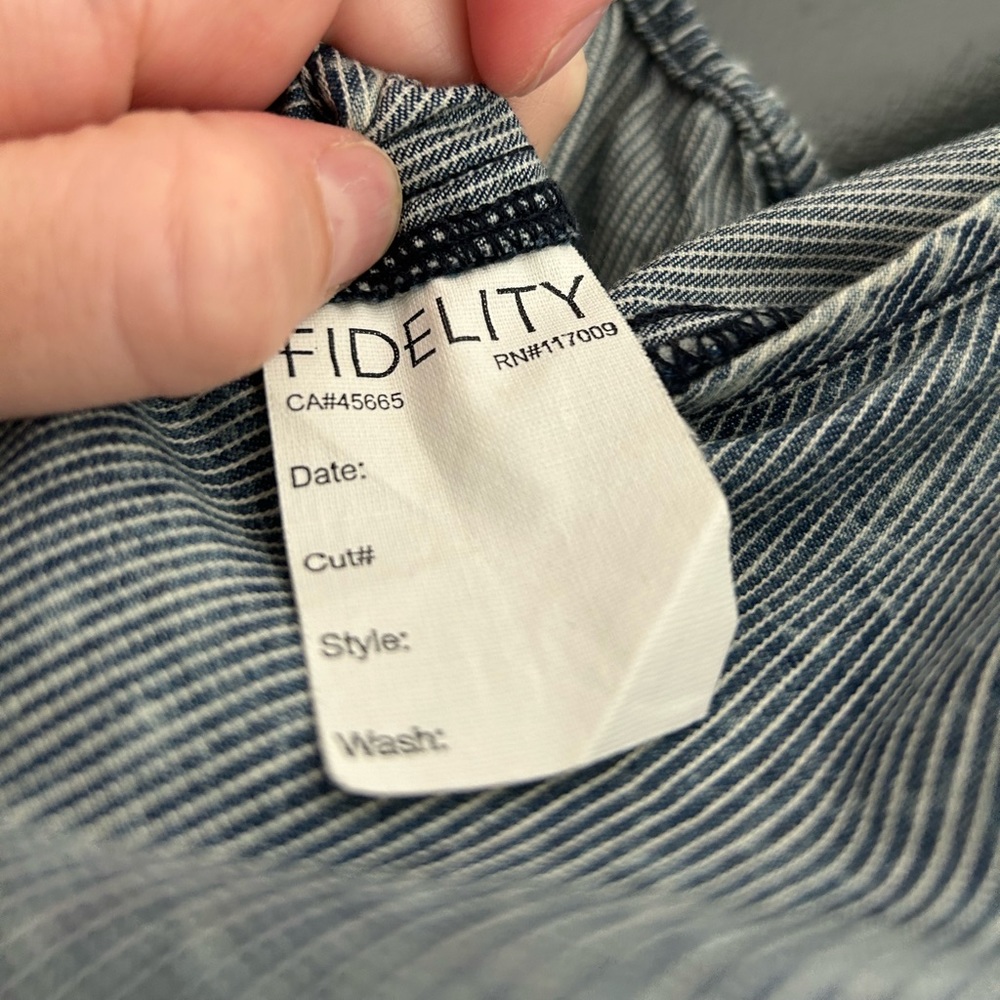Fidelity Denim New Distressed Tencel Romper - Sample Size Small - Picture 8 of 8